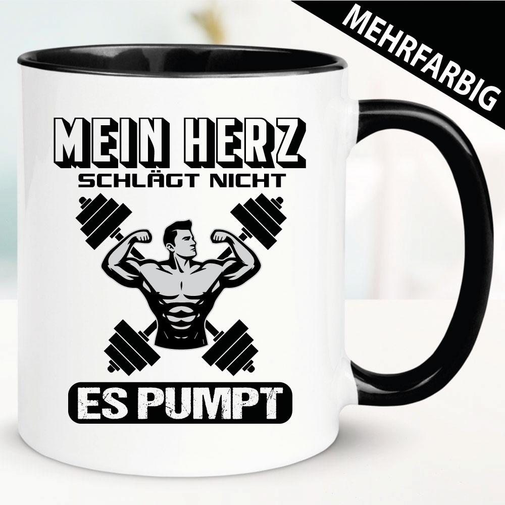 Mann Mein Herz pumpt - Tasse Bodybuilding