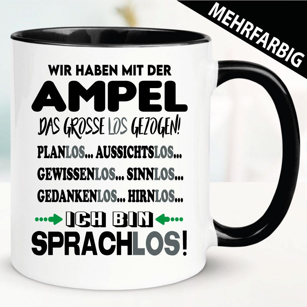 Politik Das grosse Los. Lustige Tasse.