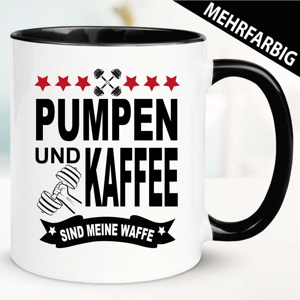 Pumpen und Kaffee - Tasse Bodybuilding