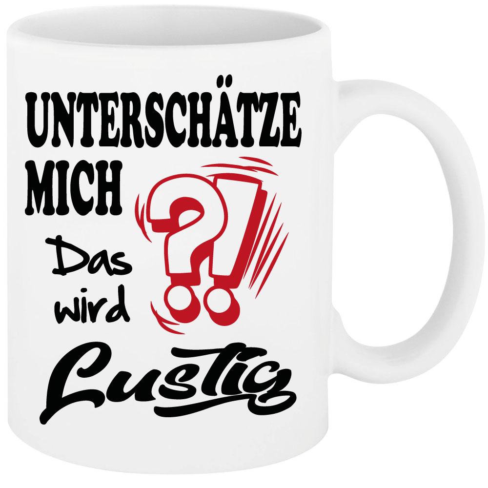 Weisse Sprüche Tasse Männer Das wird lustig