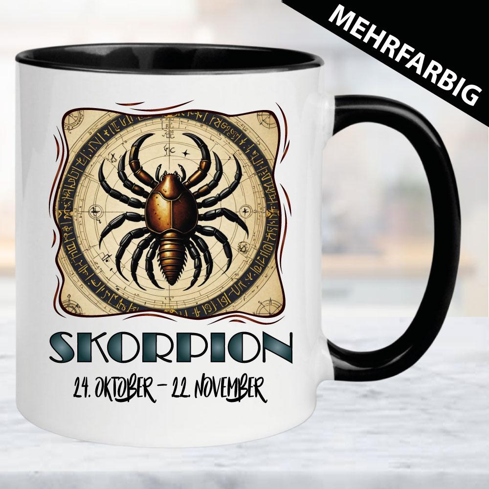 Tasse mit Sternzeichen Asrologie Skorpion