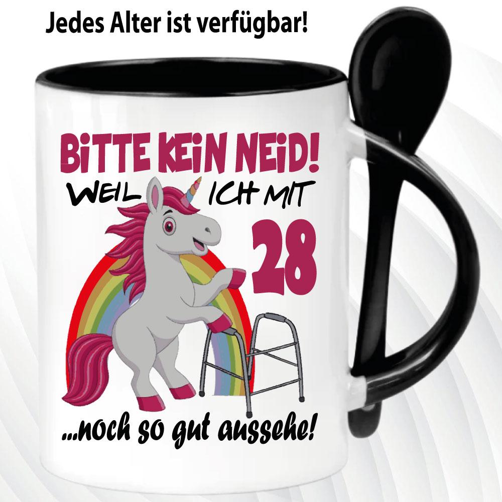 Löffeltasse Schwarz