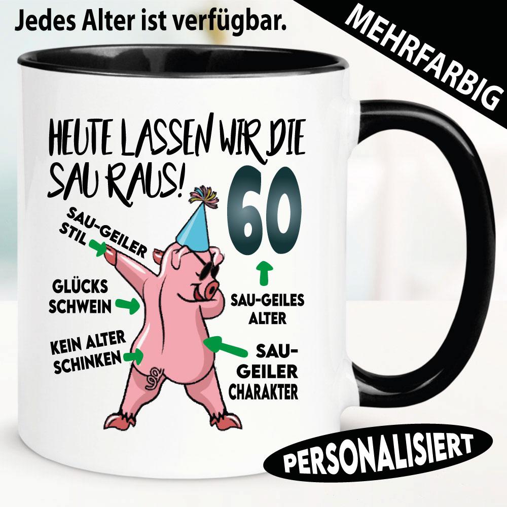 Tasse zum Geburtstag mit Einhorn und lustigen Spruch