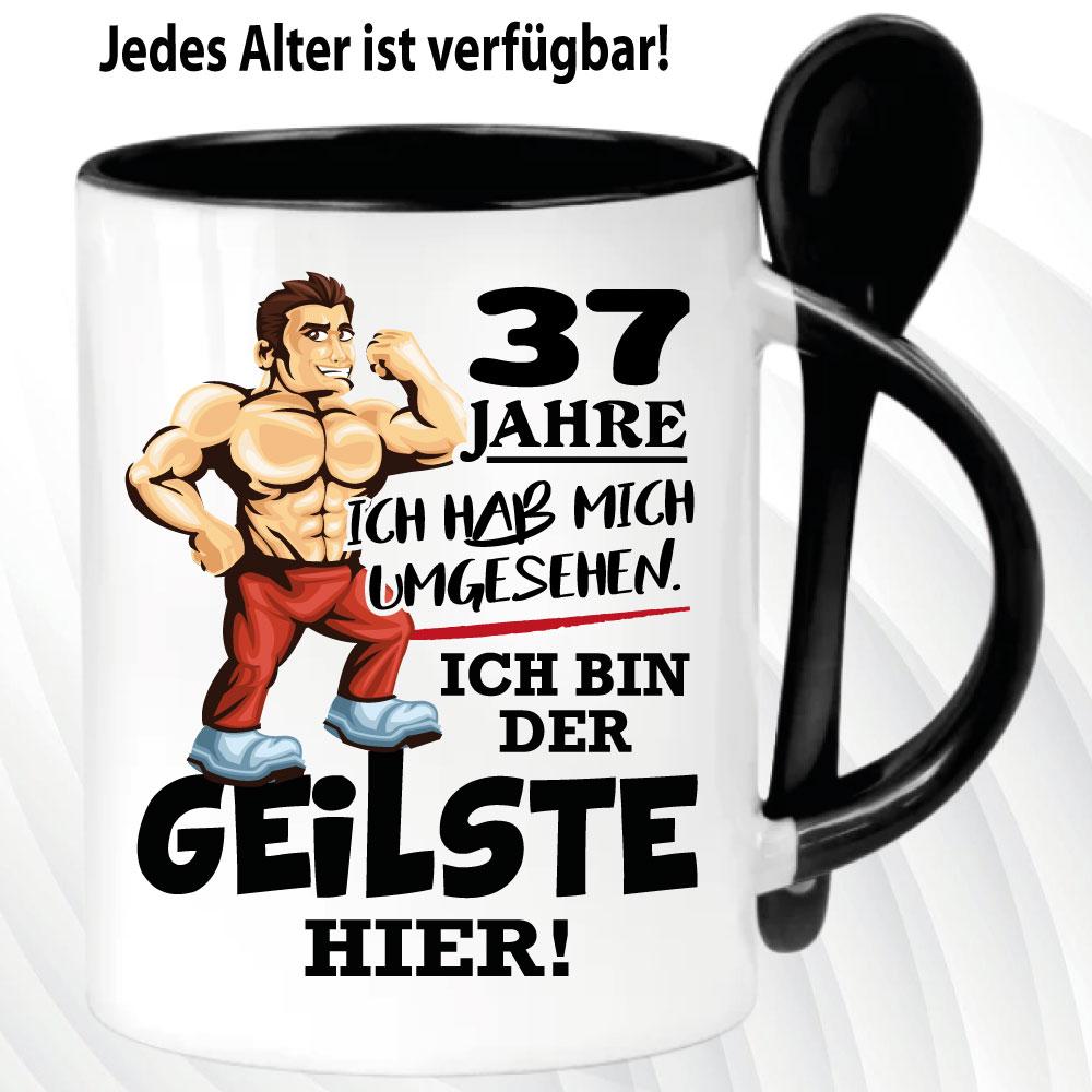 Löffeltasse Schwarz