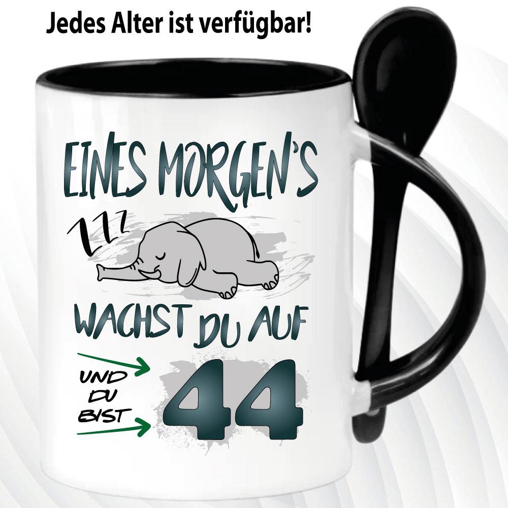 Löffeltasse Schwarz