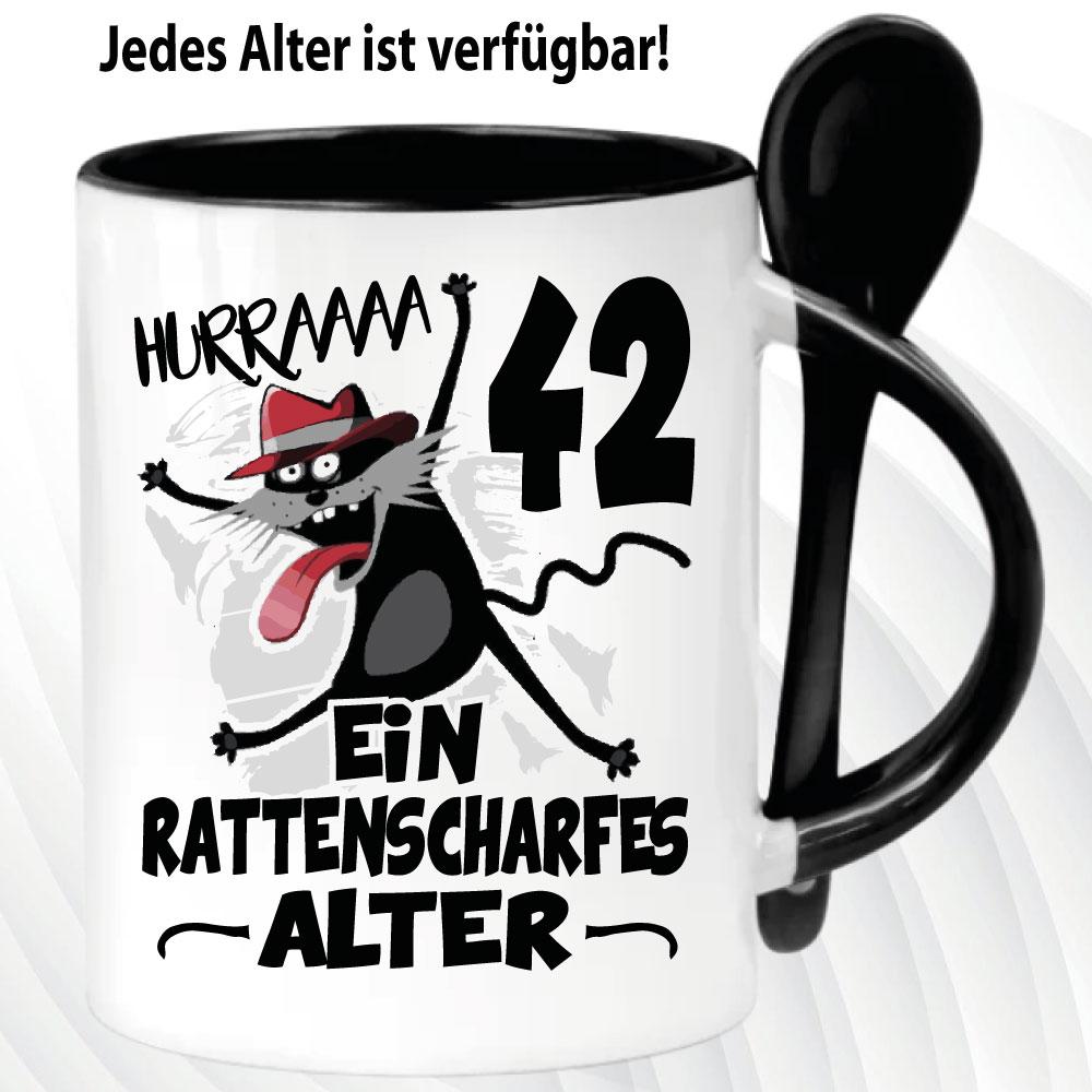 Löffeltasse Schwarz