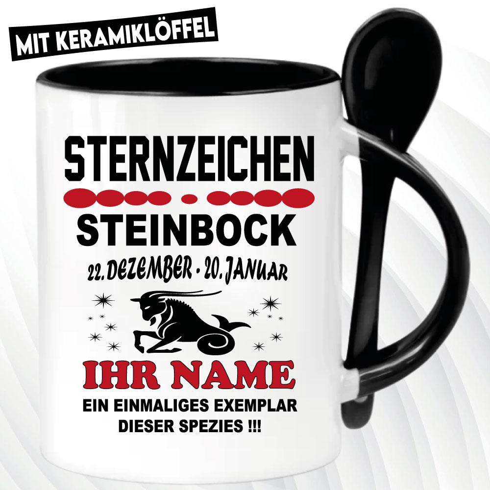 Löffeltasse Schwarz 320ml