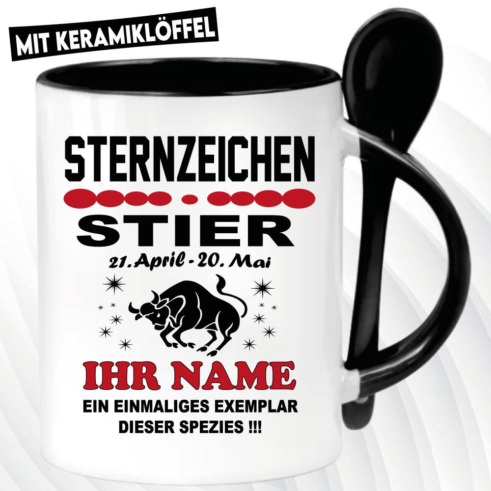 Löffeltasse Schwarz 320ml