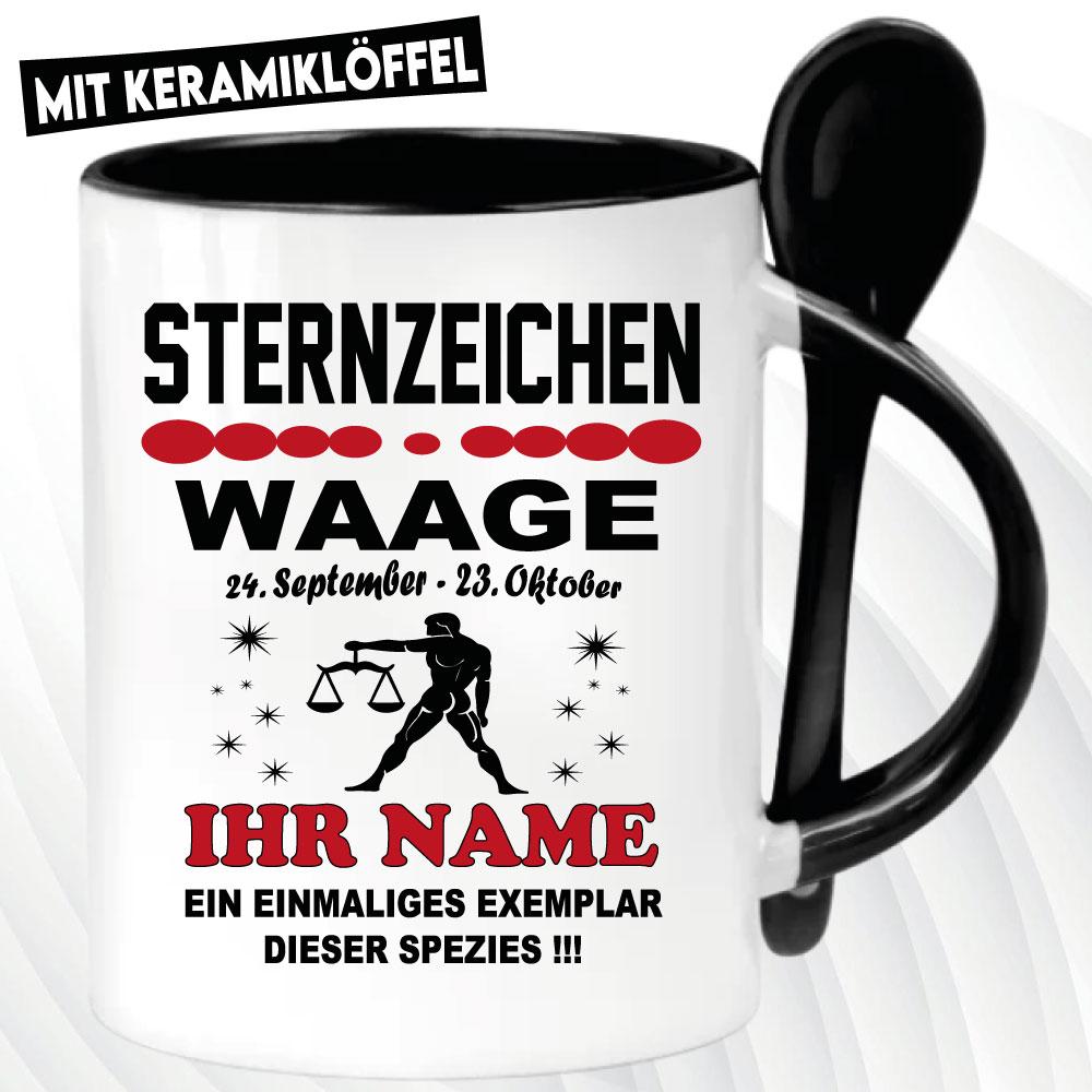 Löffeltasse Schwarz 320ml