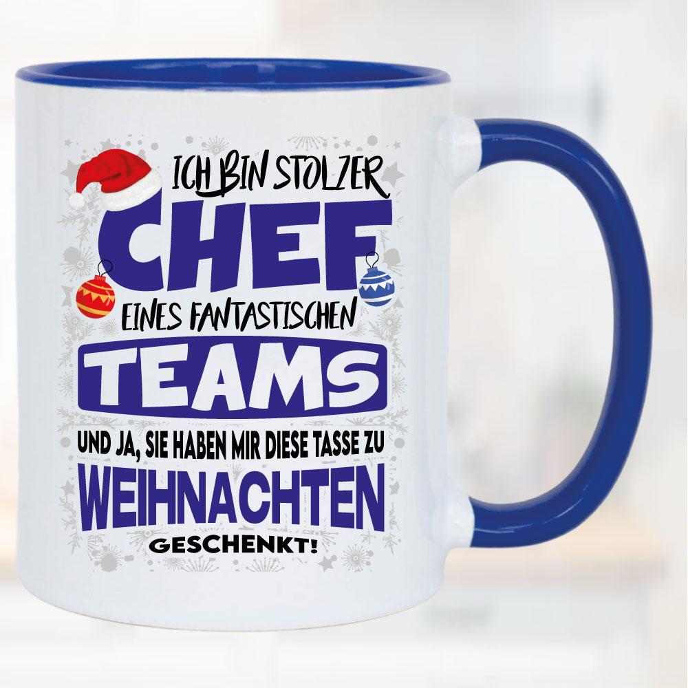 Weihnachten Stolzer Chef