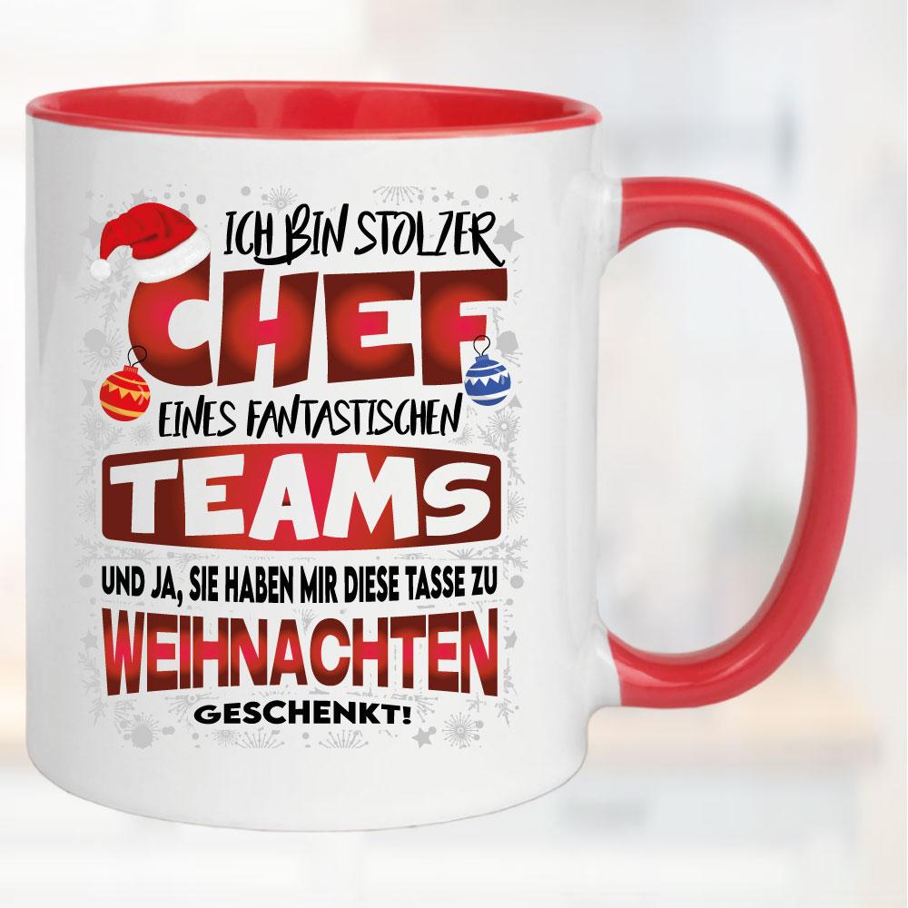 Weihnachten Stolzer Chef