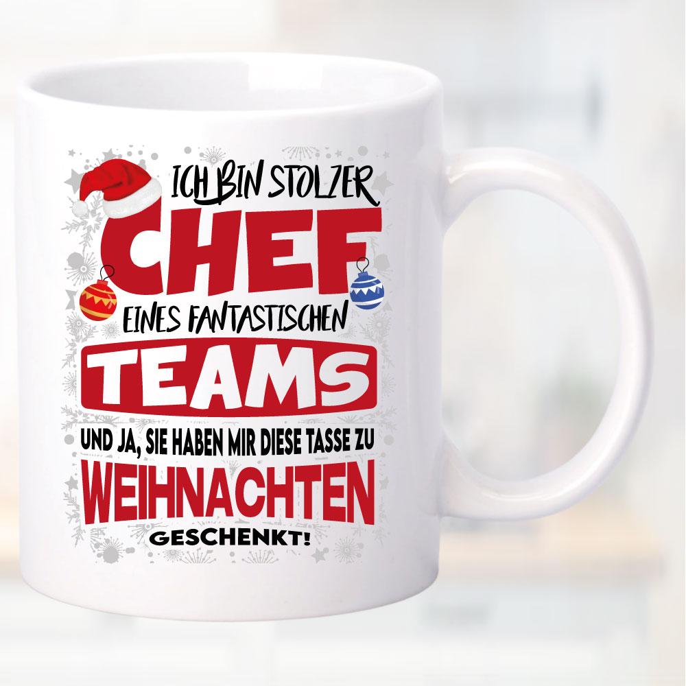 Weihnachten Stolzer Chef