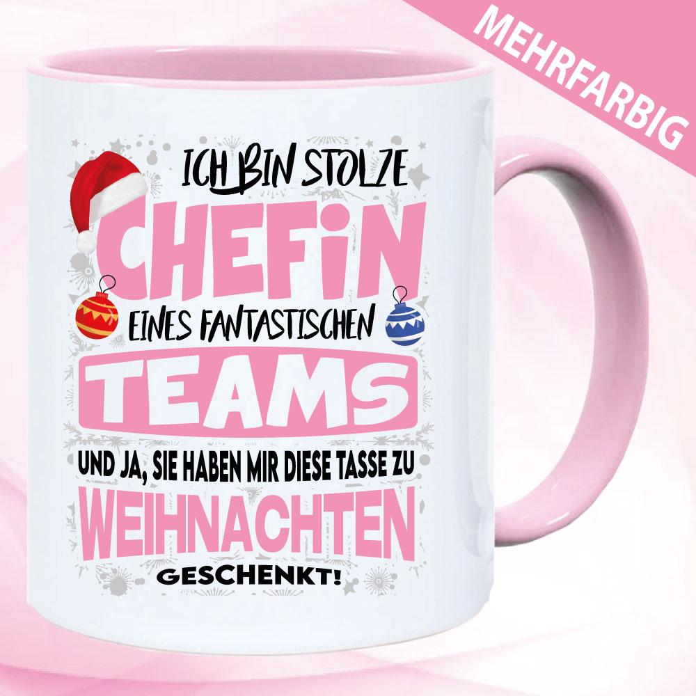 Tasse Weihnachten für die Chefin