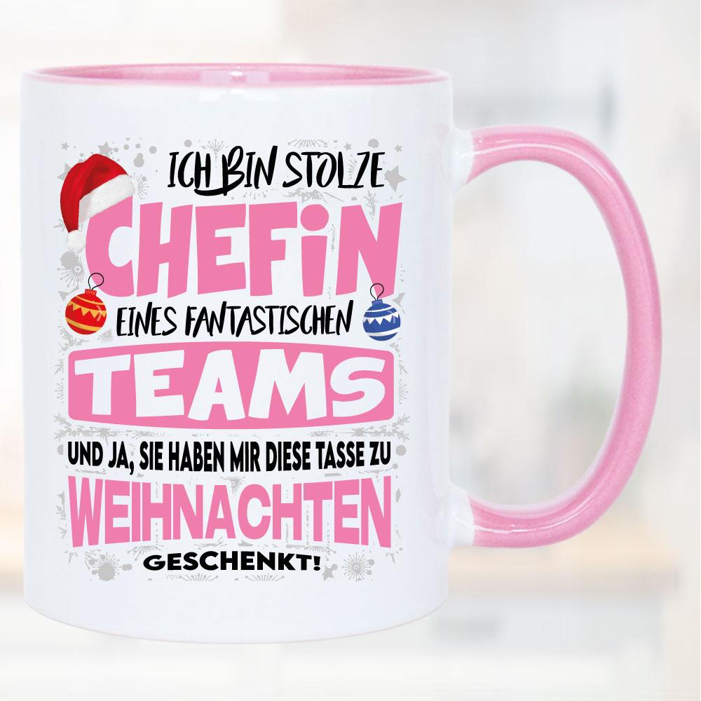 Stolze Chefin