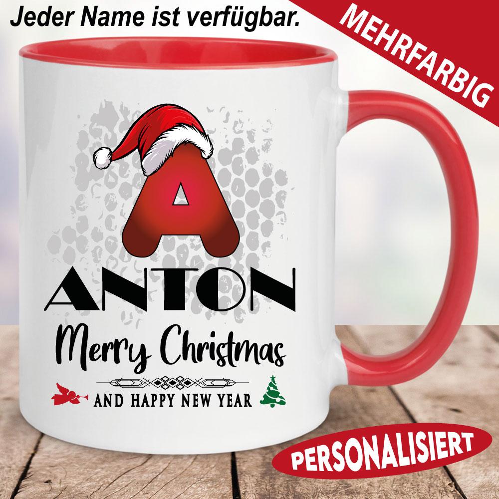 Buchstabentasse Merry Christmas