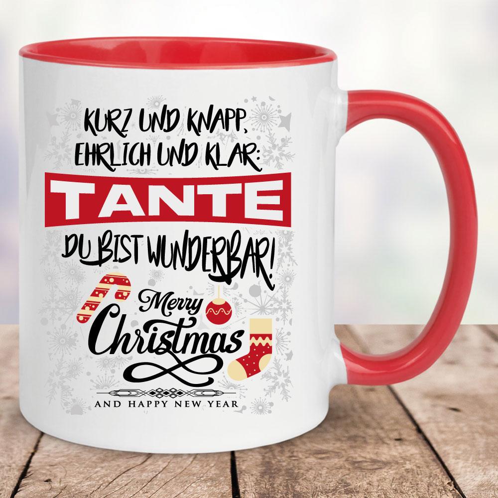 Weihnachtstasse Beste Tante