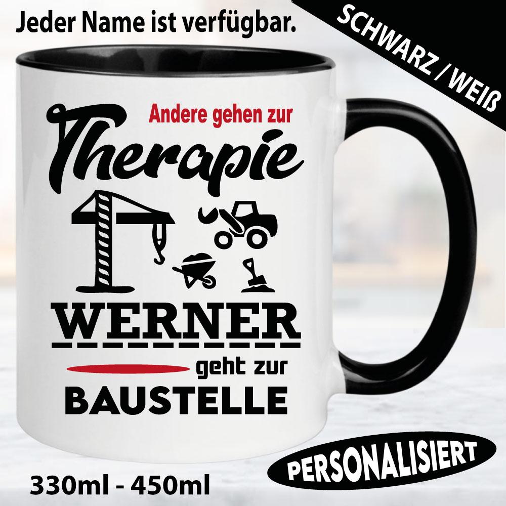 Tasse Beruf Name Bauarbeiter/in