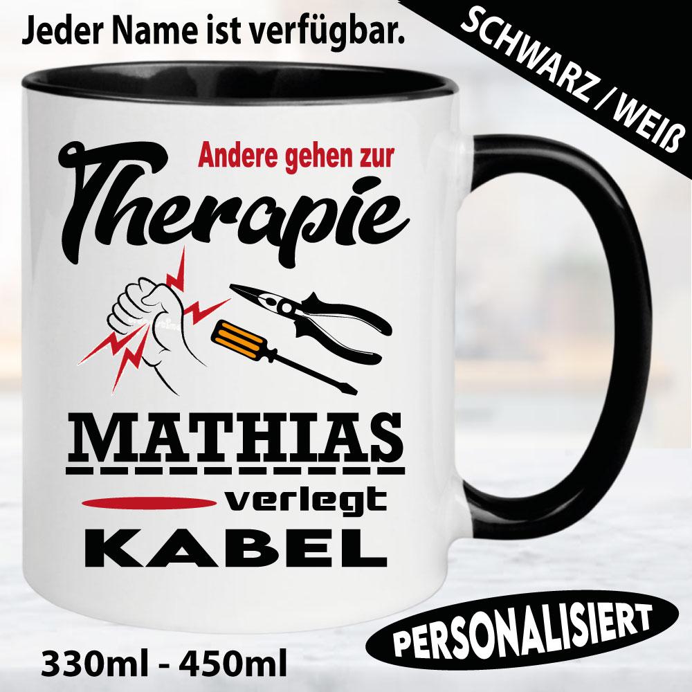 Tasse Beruf Name Elektriker/in