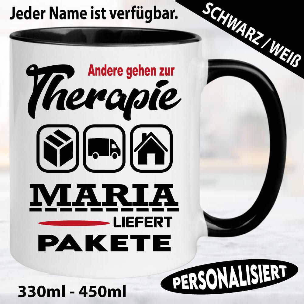 Tasse Beruf Name Paketbote/in