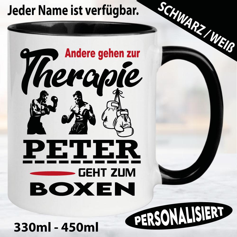 Sporttasse Boxen Personalisiert mit Name