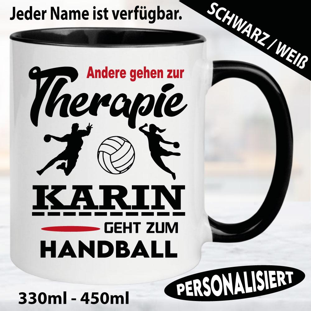 Sporttasse Handball Personalisiert mit Name