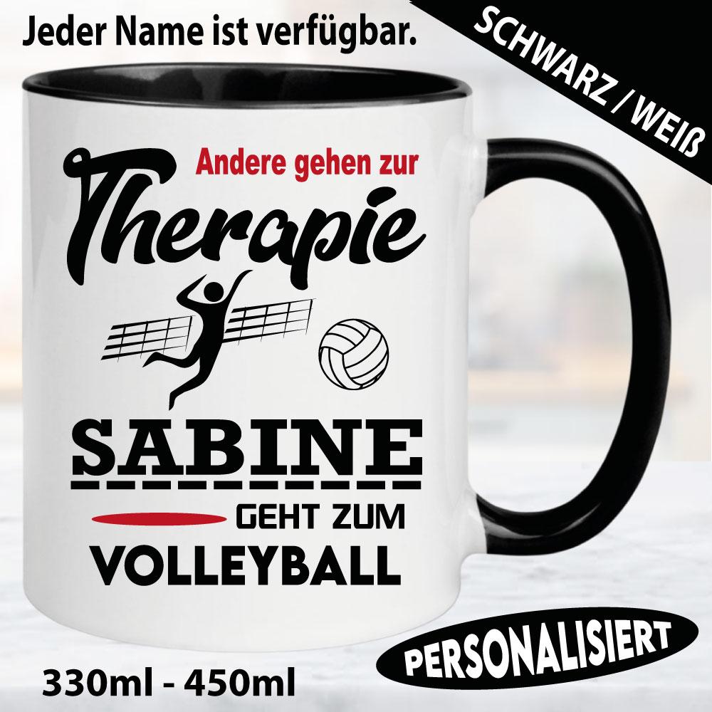 Sporttasse Volleyball Personalisiert mit Name