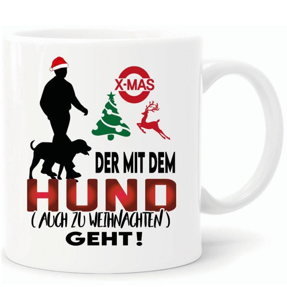 Weihnachtstasse für den Hundeliebhaber