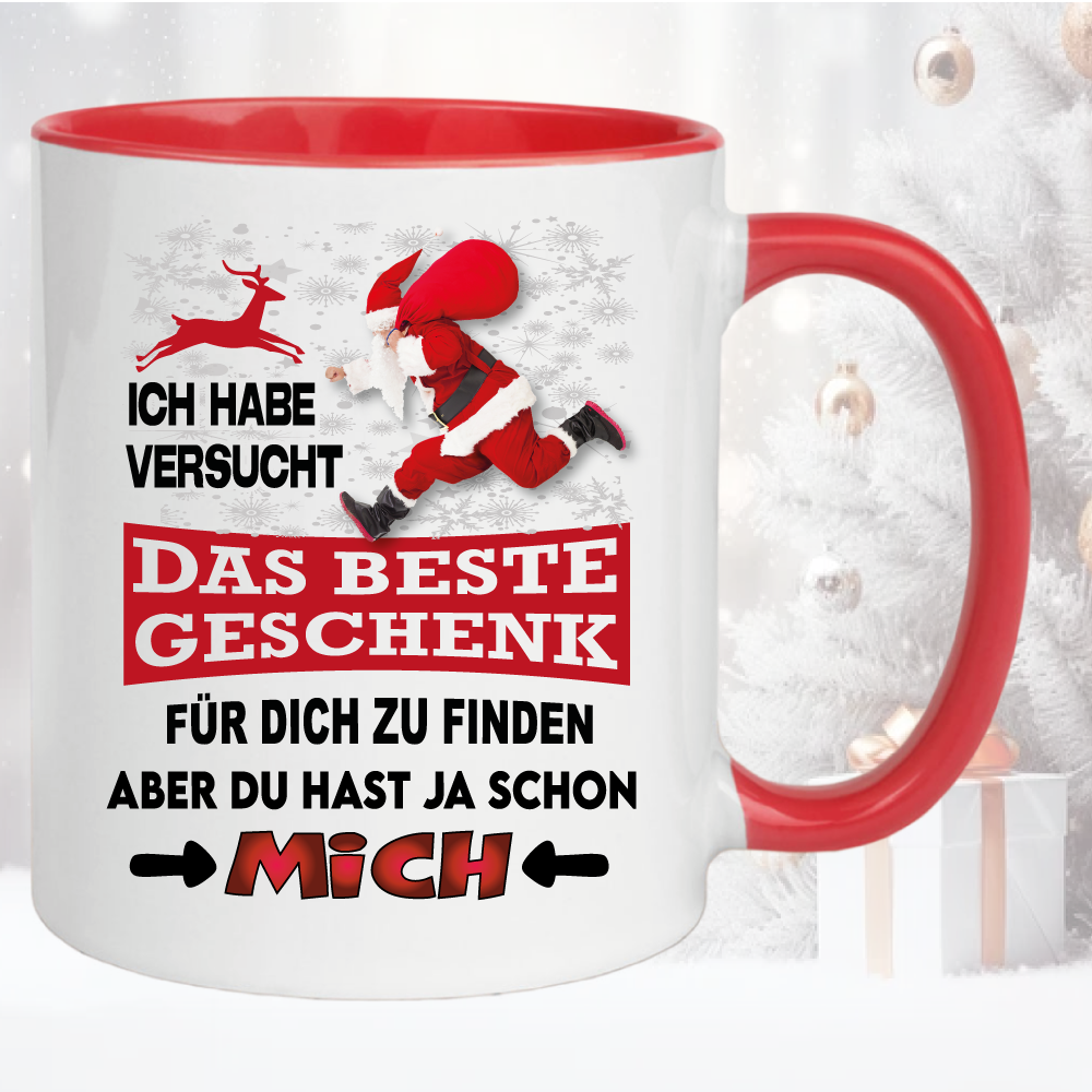 Weihnachtstasse Du hast mich