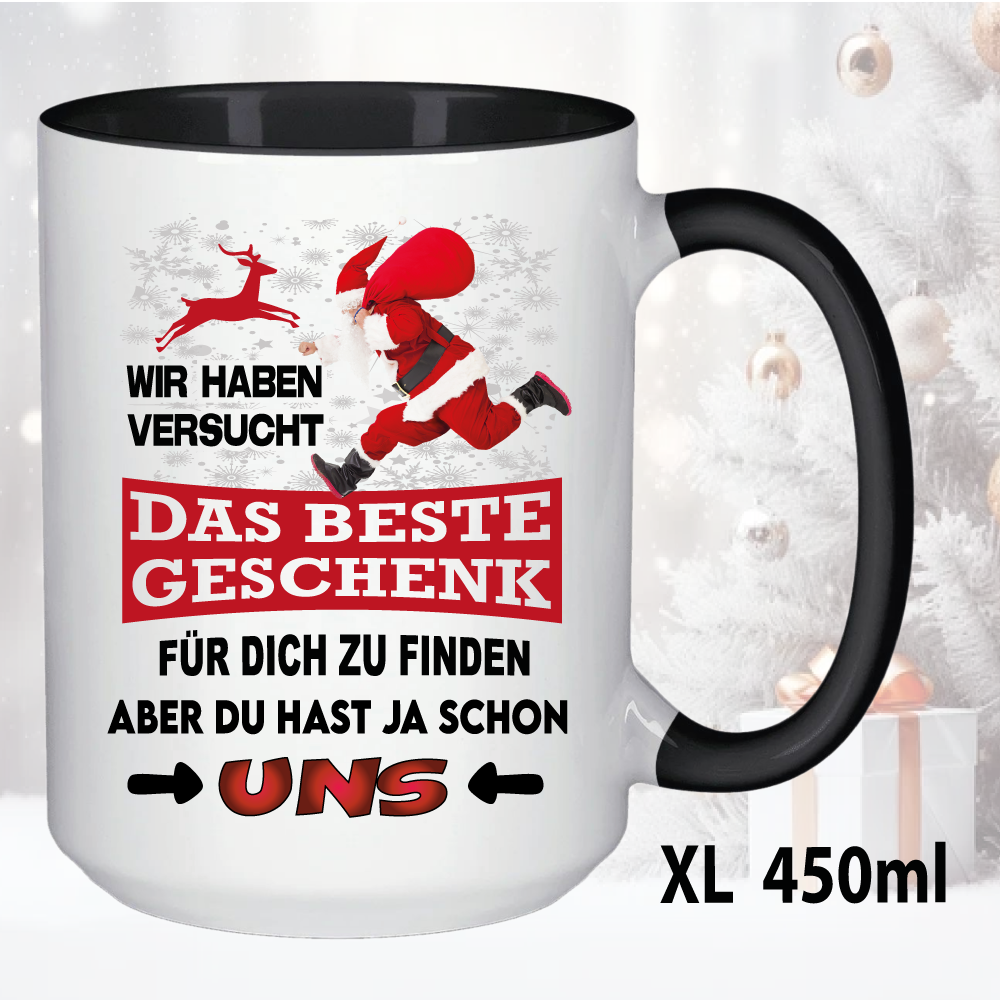 Weihnachtstasse Du hast uns