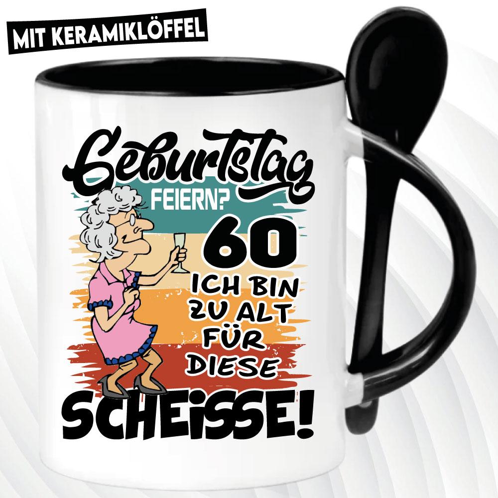 Löffeltasse Schwarz