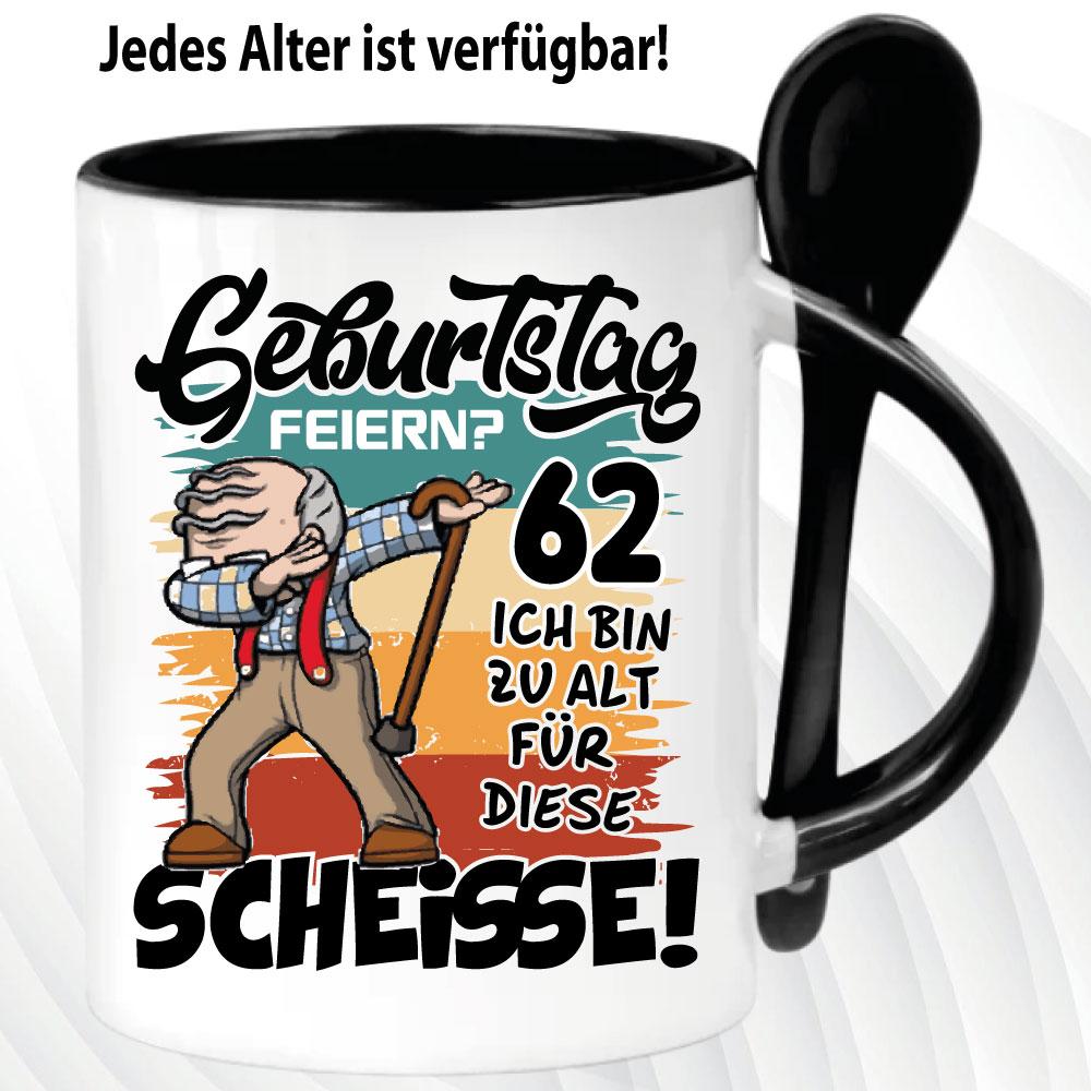 Löffeltasse Schwarz