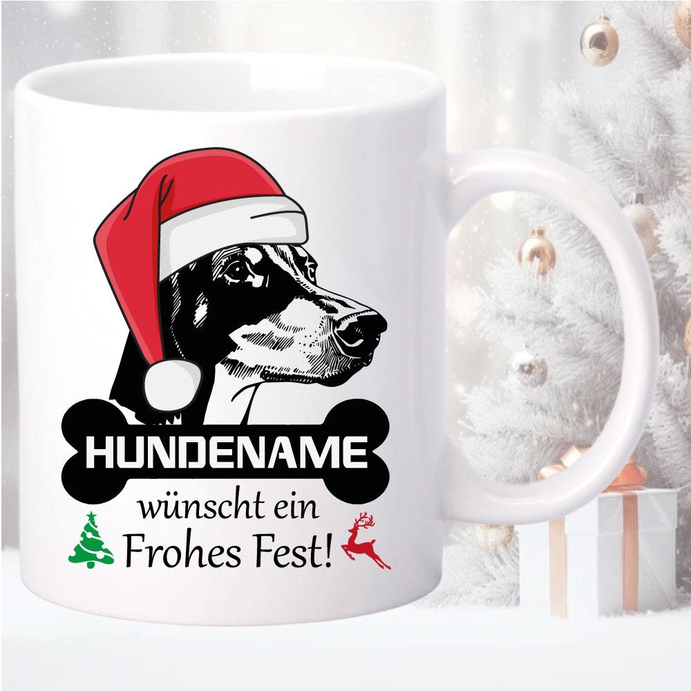 Christmas Hundemotiv Dobermann